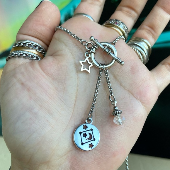 ♎️ LIBRA zodiac sign constellation necklace + matching earrings set - Picture 8 of 15